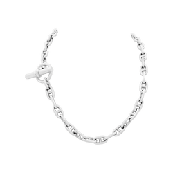 Collier Maille HERMÈS "Chaîne d'Ancre" PM en argent - Castafiore