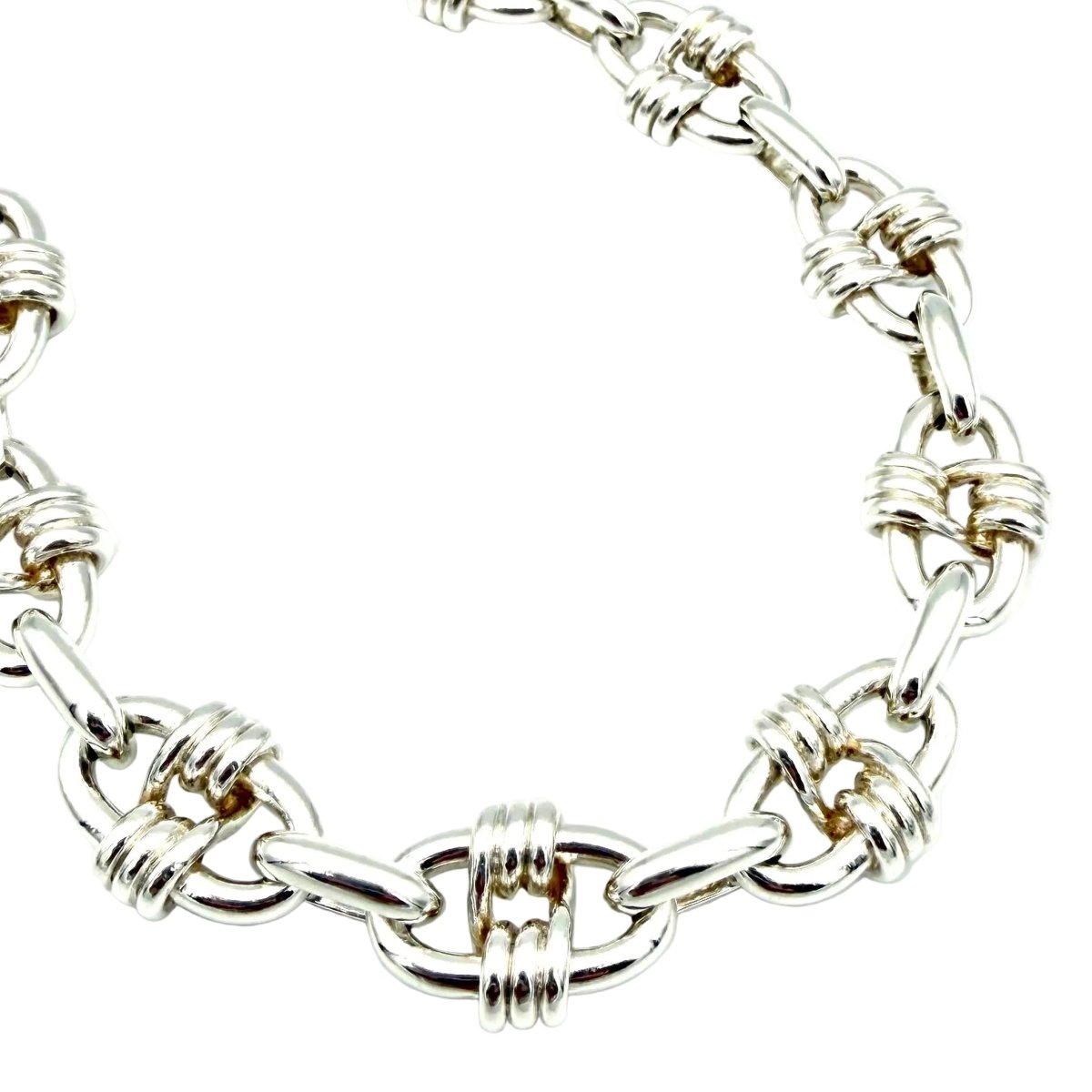 Collier Maille HERMÈS "Cybelle" en argent - Castafiore