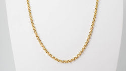 Collier maille jaseron en or jaune - Castafiore