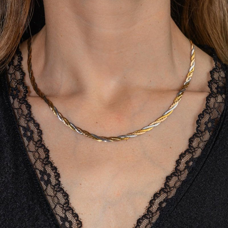 Collier Maille miroir Or rose - Castafiore
