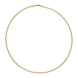 Collier maille oméga en or jaune - Castafiore