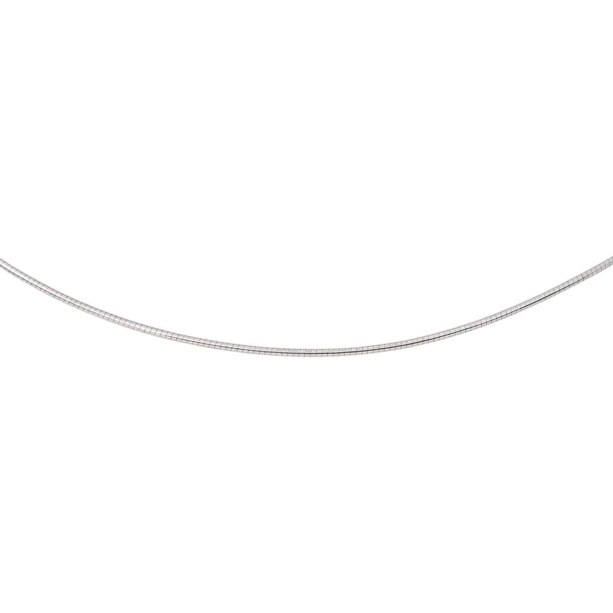 Collier Maille oméga Or Blanc - Castafiore