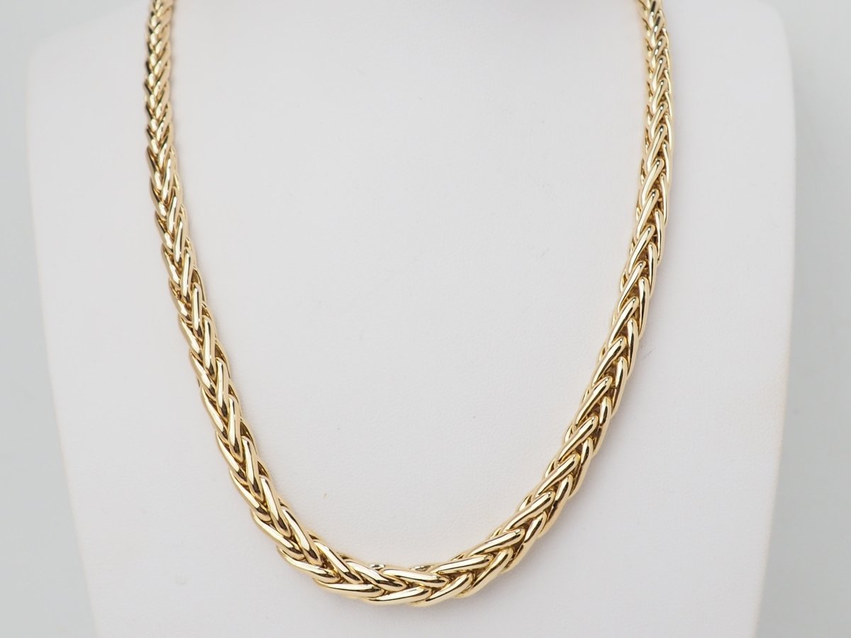 Collier maille palmier en or jaune - Castafiore