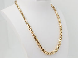 Collier maille palmier en or jaune - Castafiore
