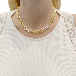 Collier Maille POMELLATO en or blanc, or jaune et or rose - Castafiore