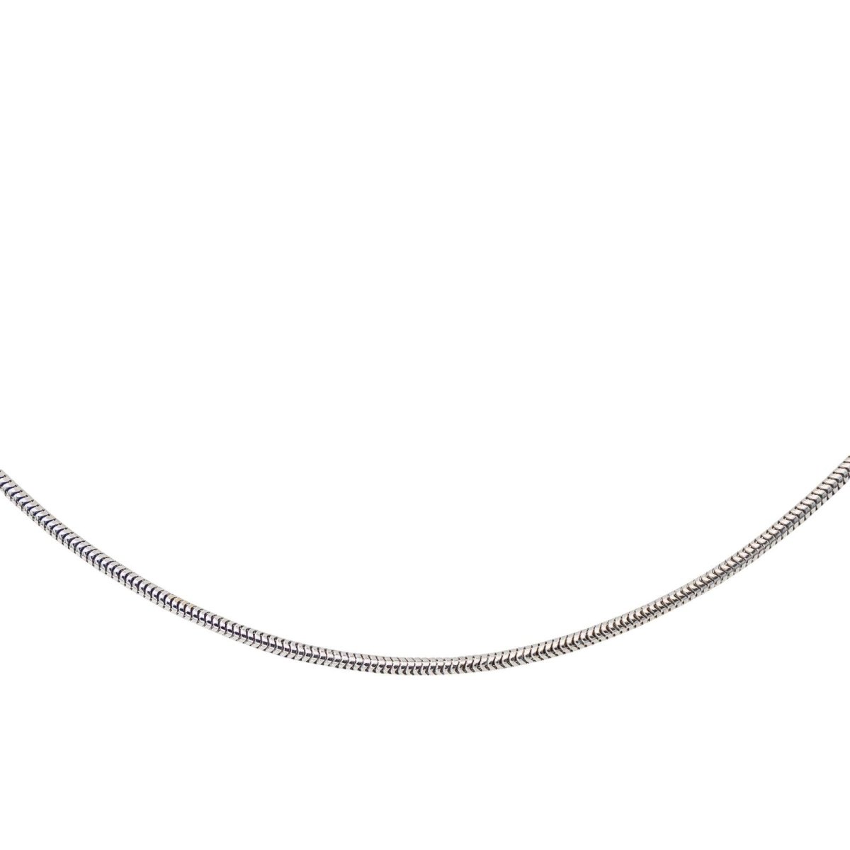 Collier Maille serpentine Or blanc - Castafiore