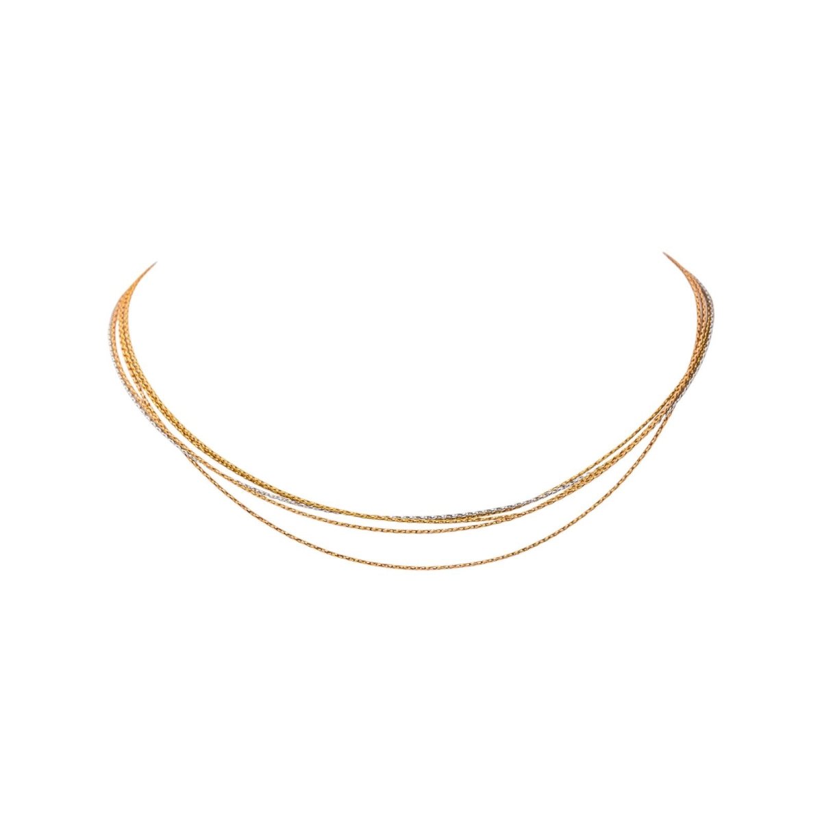 Collier Maille tressée Or jaune - Castafiore