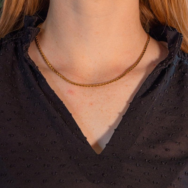 Collier Maille tressée Or jaune - Castafiore