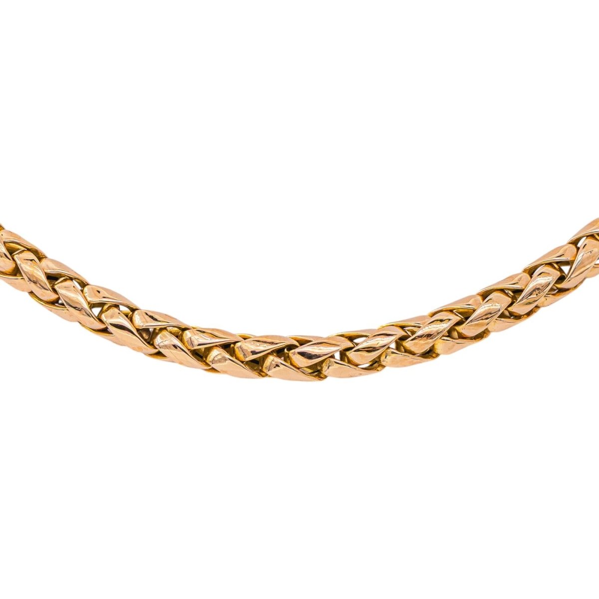 Collier Maille tressée Or rose - Castafiore