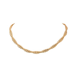 Collier maille tressée Or rose - Castafiore