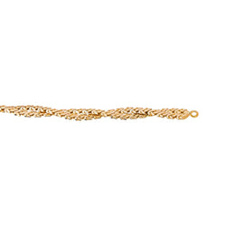 Collier maille tressée Or rose - Castafiore