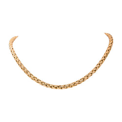 Collier Maille tressée Or rose - Castafiore