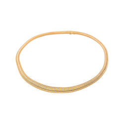 Collier maille Tubogas Or rose - Castafiore
