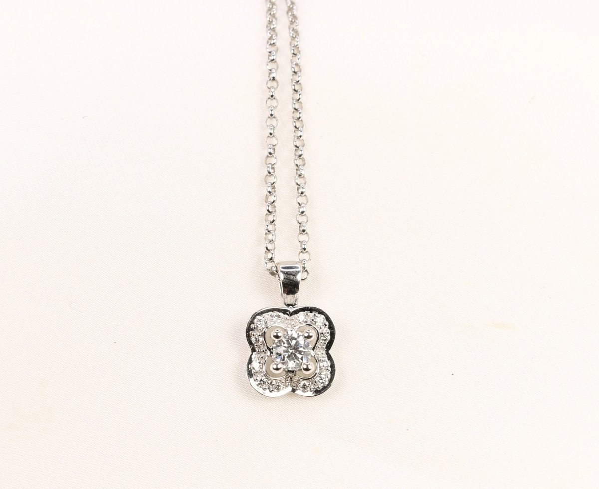 Collier Mauboussin Chance of Love n°2 en or blanc - Castafiore