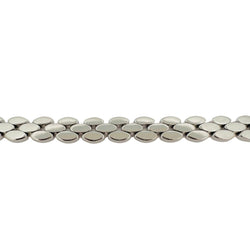 Collier MAUBOUSSIN en or blanc maille plate - Castafiore