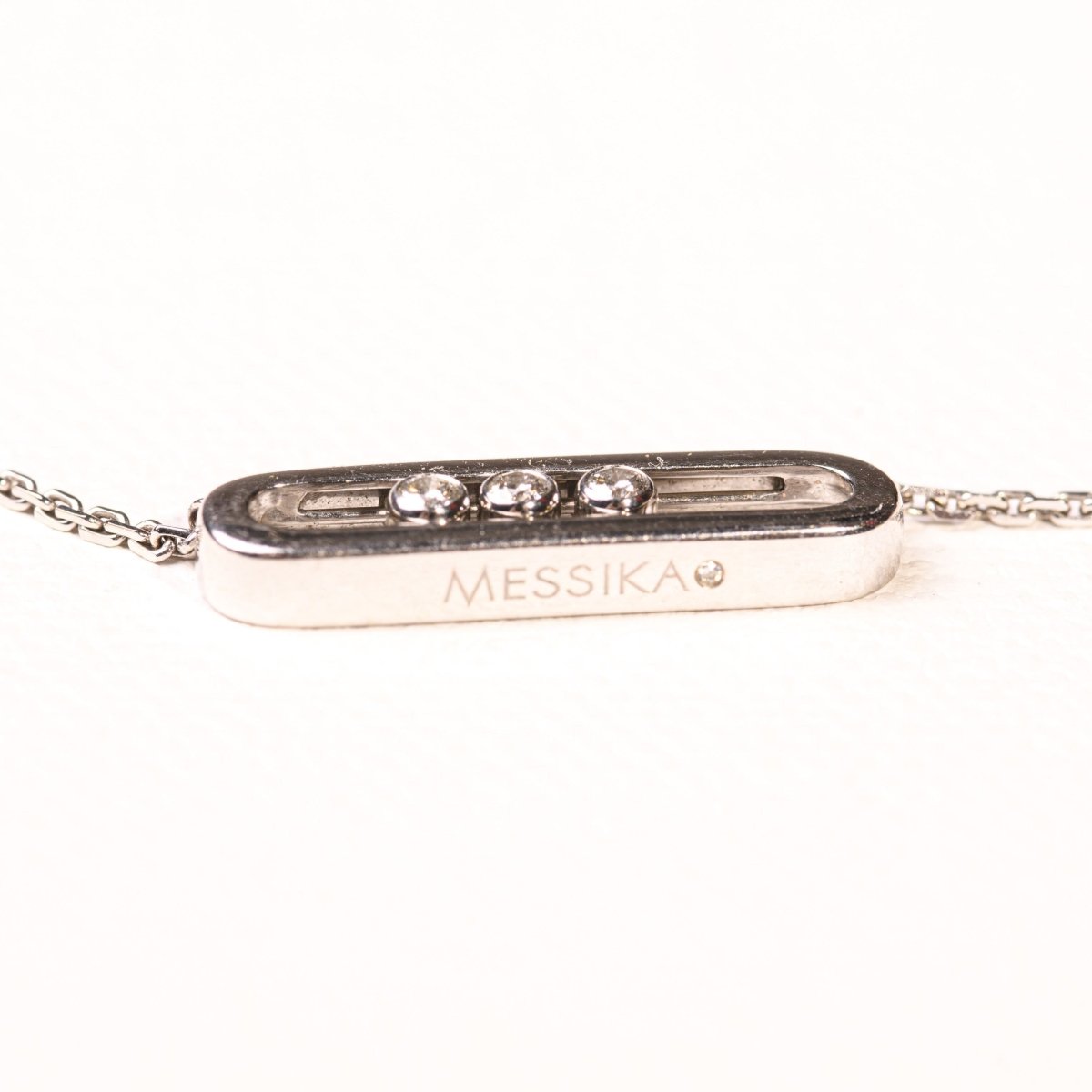 Collier MESSIKA "Baby Move" diamants en or blanc - Castafiore