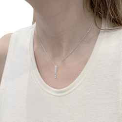 Collier MESSIkA, "My First Diamond", or blanc, et diamant - Castafiore