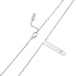Collier MESSIkA, "My First Diamond", or blanc, et diamant - Castafiore