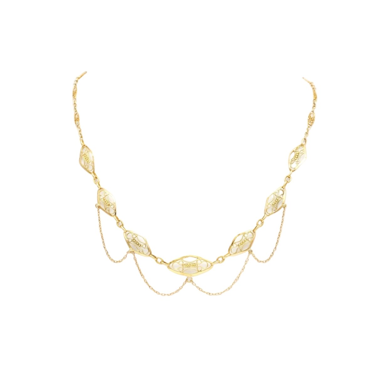 Collier Napoléon III en or jaune - Castafiore