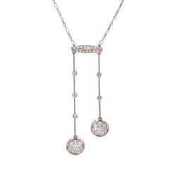Collier négligé Art Déco diamants - Castafiore