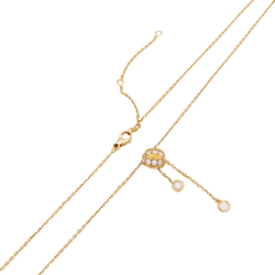Collier Négligé CHAUMET "Lien Séduction" en or rose et diamants - Castafiore