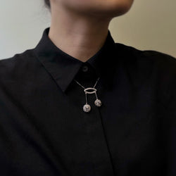 Collier Négligé en or jaune, platine et diamants - Castafiore