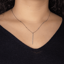 Collier Négligé MESSIKA "Gatsby" en or blanc et diamants - Castafiore
