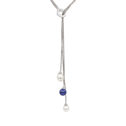 Collier Négligé Or blanc Perles - Castafiore
