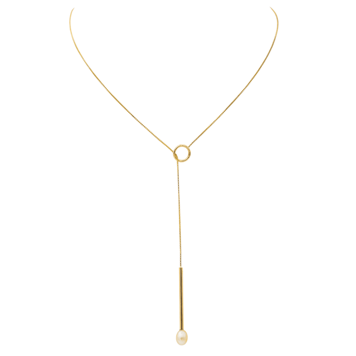 Collier Négligé Or jaune Perle - Castafiore