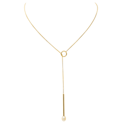 Collier Négligé Or jaune Perle - Castafiore