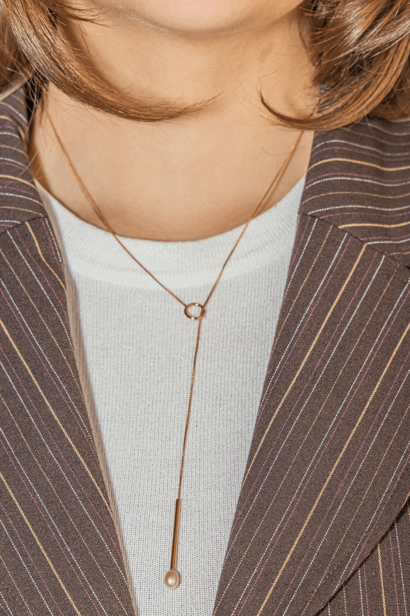 Collier Négligé Or jaune Perle - Castafiore