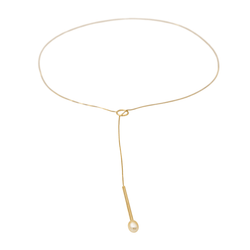 Collier Négligé Or jaune Perle - Castafiore