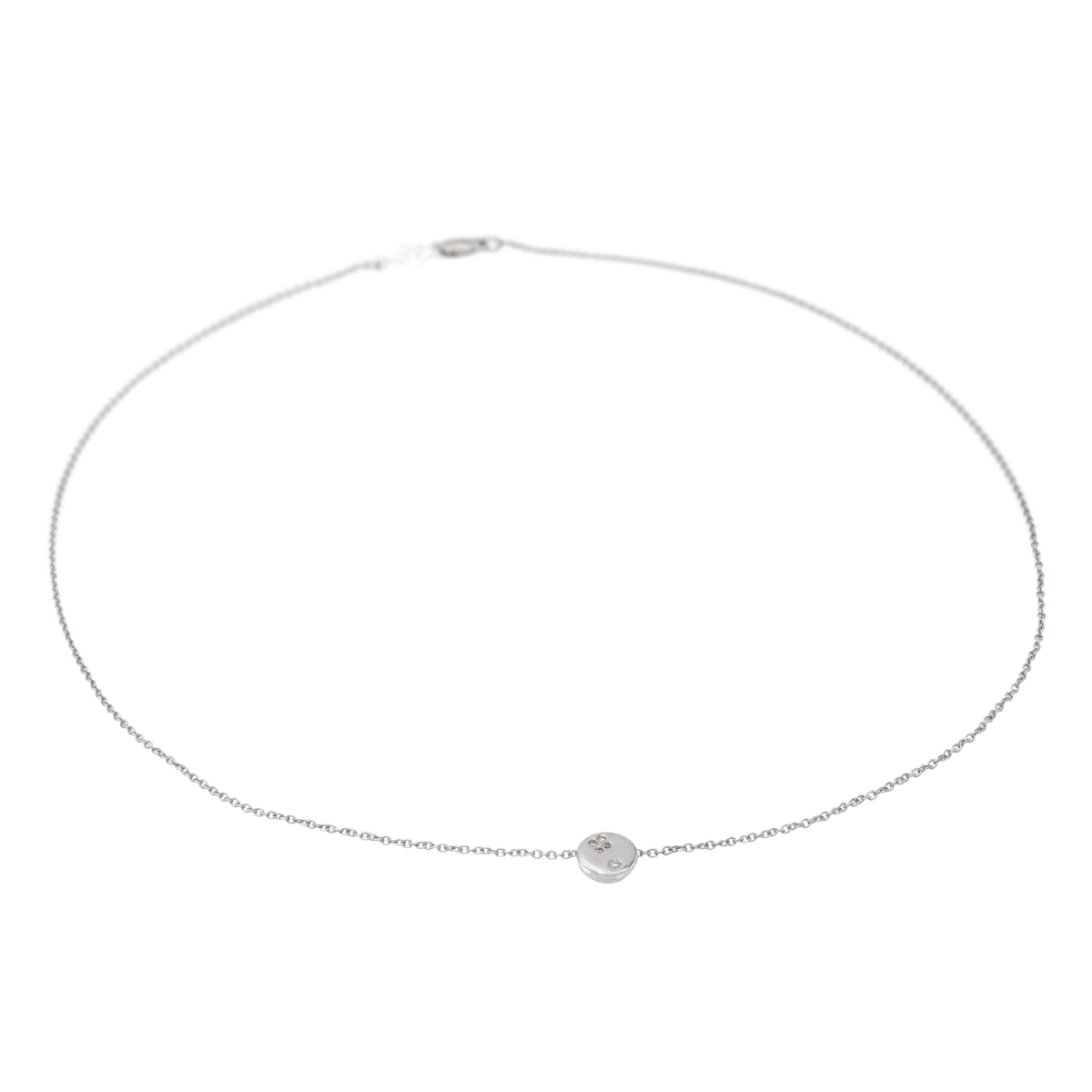 Collier Or blanc Diamant - Castafiore