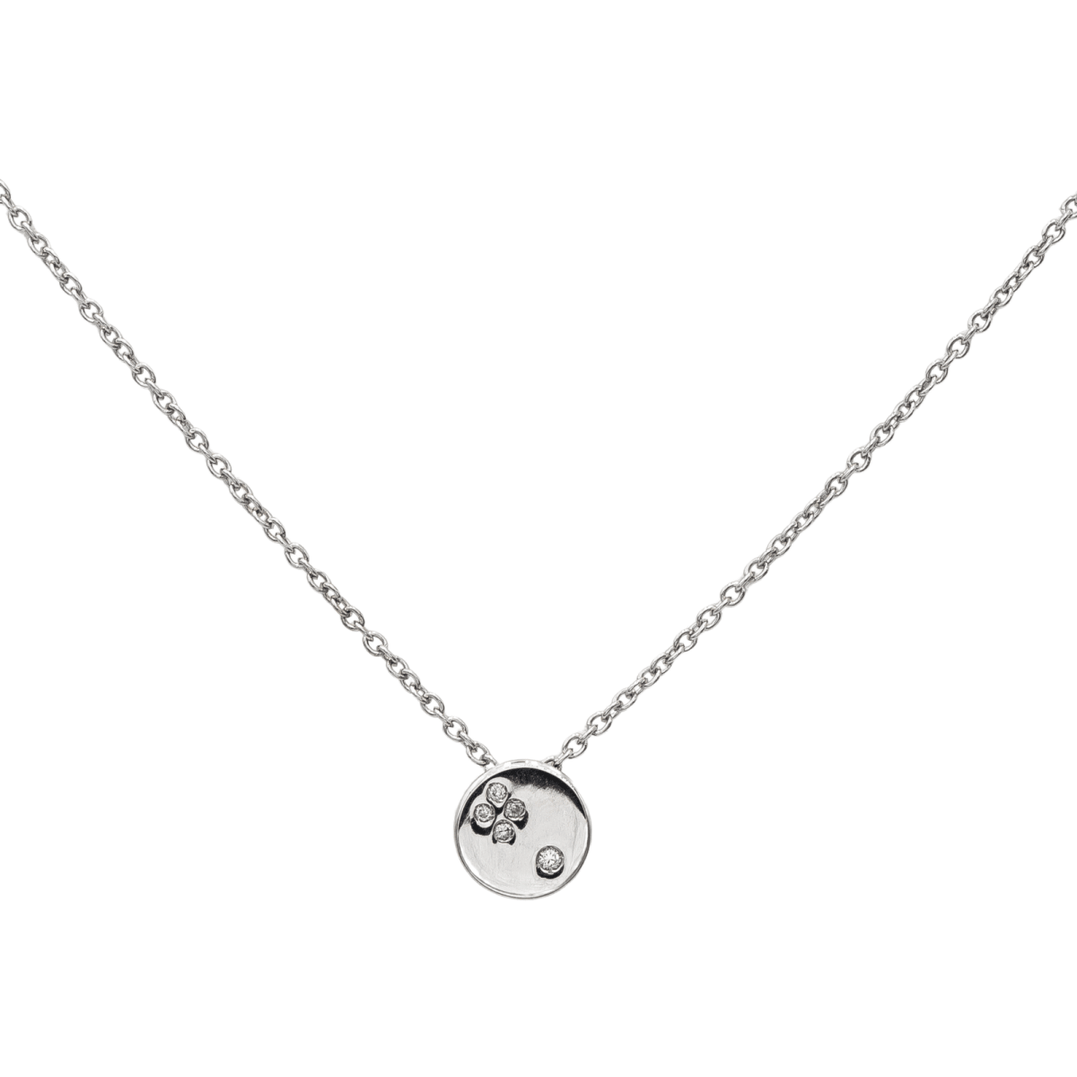 Collier Or blanc Diamant - Castafiore