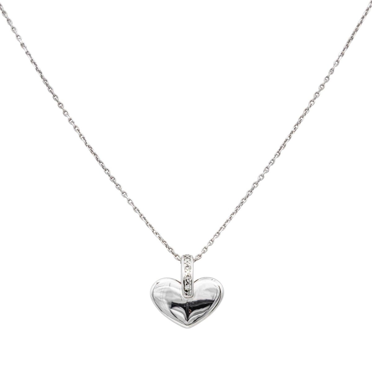 Collier Or blanc Diamant - Castafiore