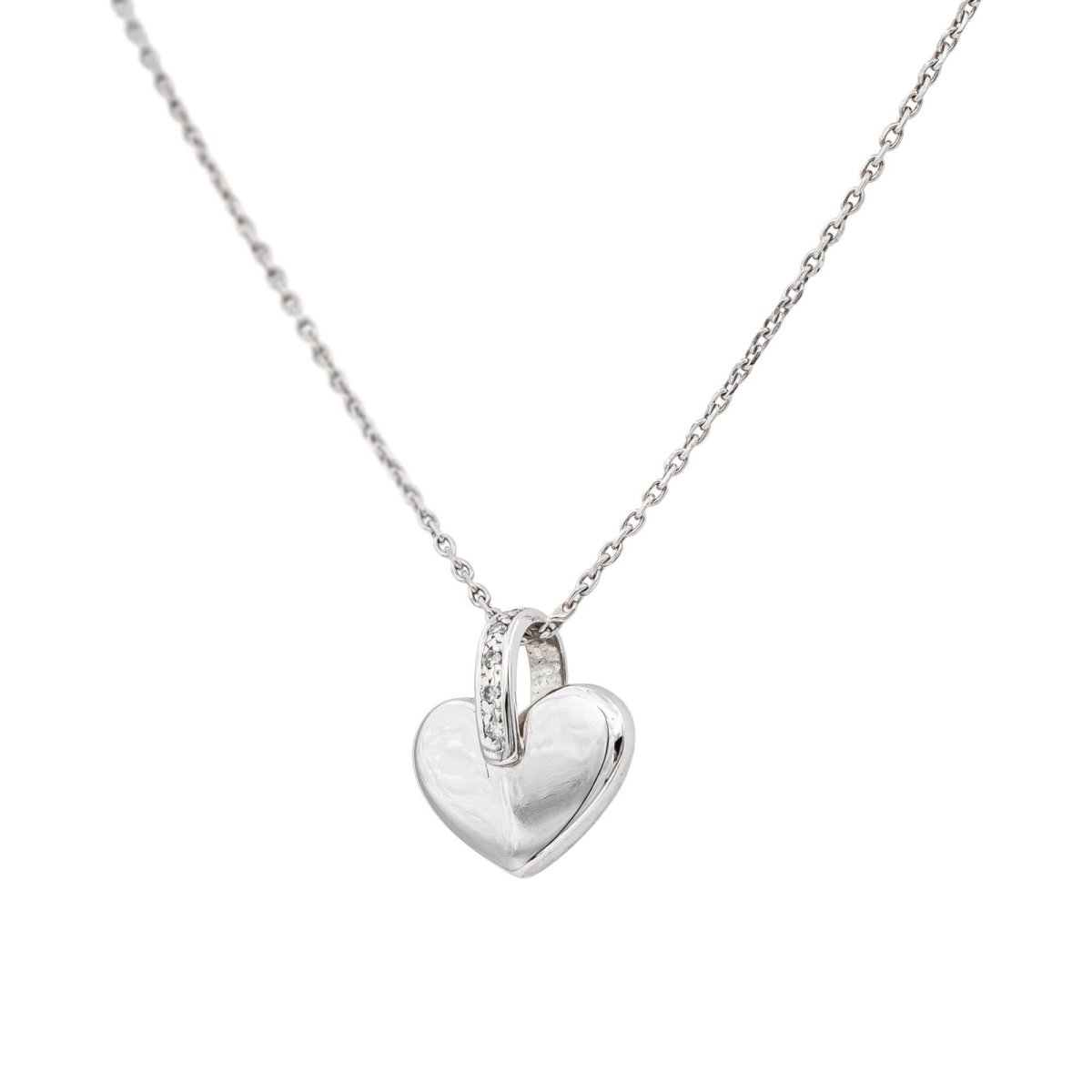 Collier Or blanc Diamant - Castafiore