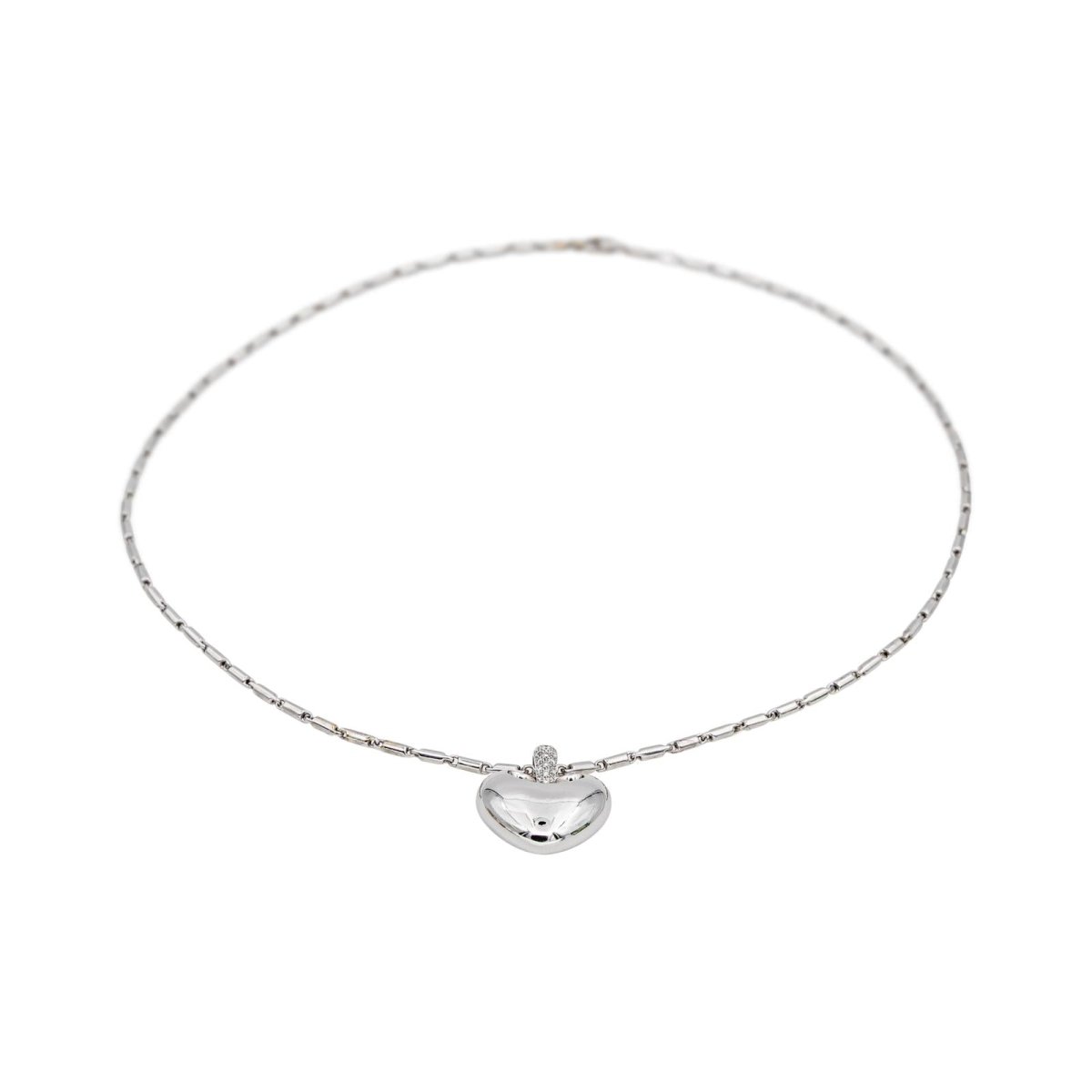 Collier Or blanc Diamant - Castafiore
