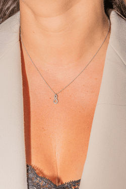 Collier Or blanc Diamant - Castafiore