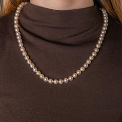 Collier Or blanc Perle - Castafiore