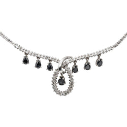 Collier Or blanc Saphir - Castafiore