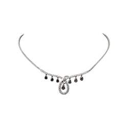 Collier Or blanc Saphir - Castafiore