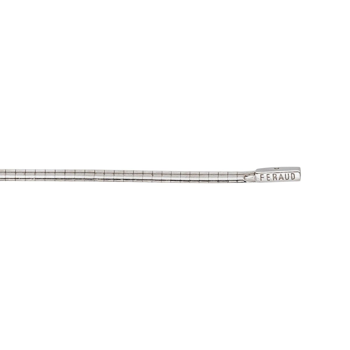 Collier Or blanc Saphir rose - Castafiore
