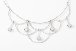 Collier or gris draperie en diamant - Castafiore