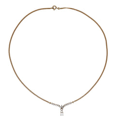 Collier or jaune et diamants