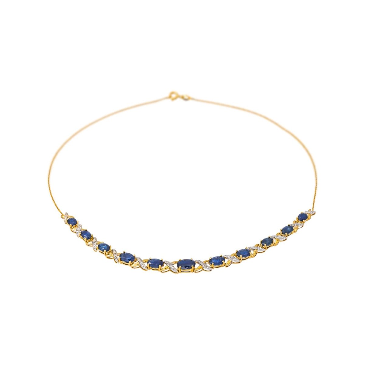 Collier Or jaune Saphir - Castafiore