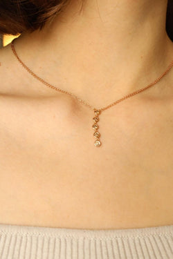 Collier Or rose Diamant - Castafiore