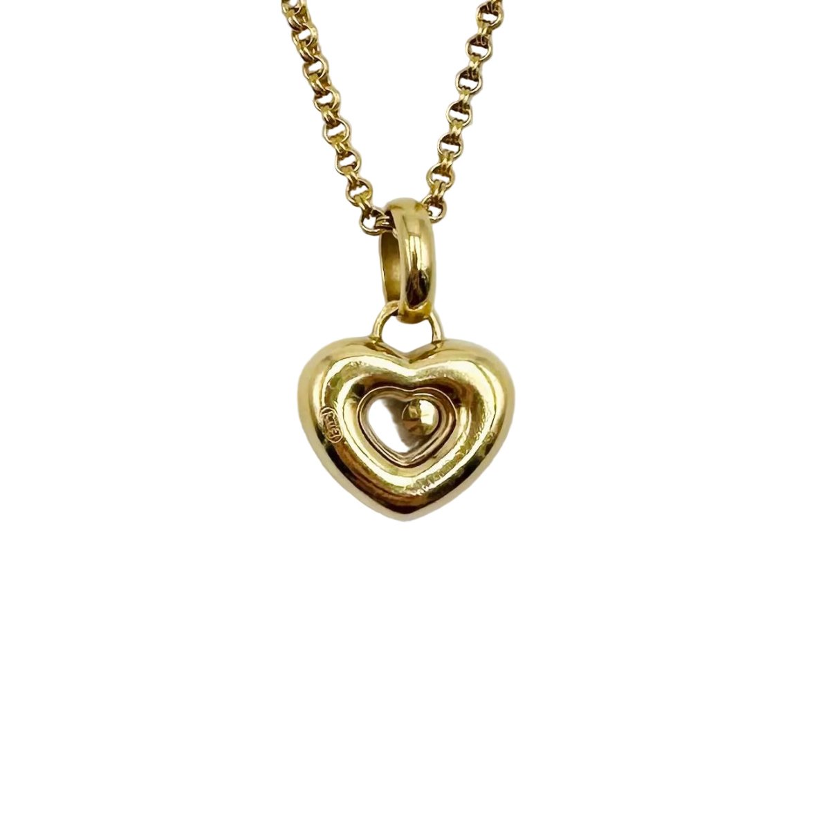 Collier Pendantif CHOPARD "Happy Diamonds" en or jaune et diamant - Castafiore
