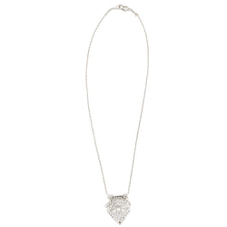 Collier Pendentif Art Déco en platine, or blanc et diamants - Castafiore