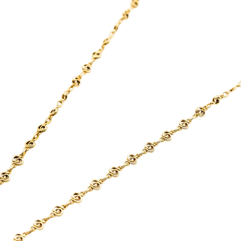 Collier Pendentif Art Nouveau HENRI VEVER en or jaune, émail et béryl - Castafiore