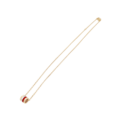 Collier Pendentif BOUCHERON "Mini Bague Quatre Red Édition" en or jaune, or blanc, or rose, céramique et diamant - Castafiore